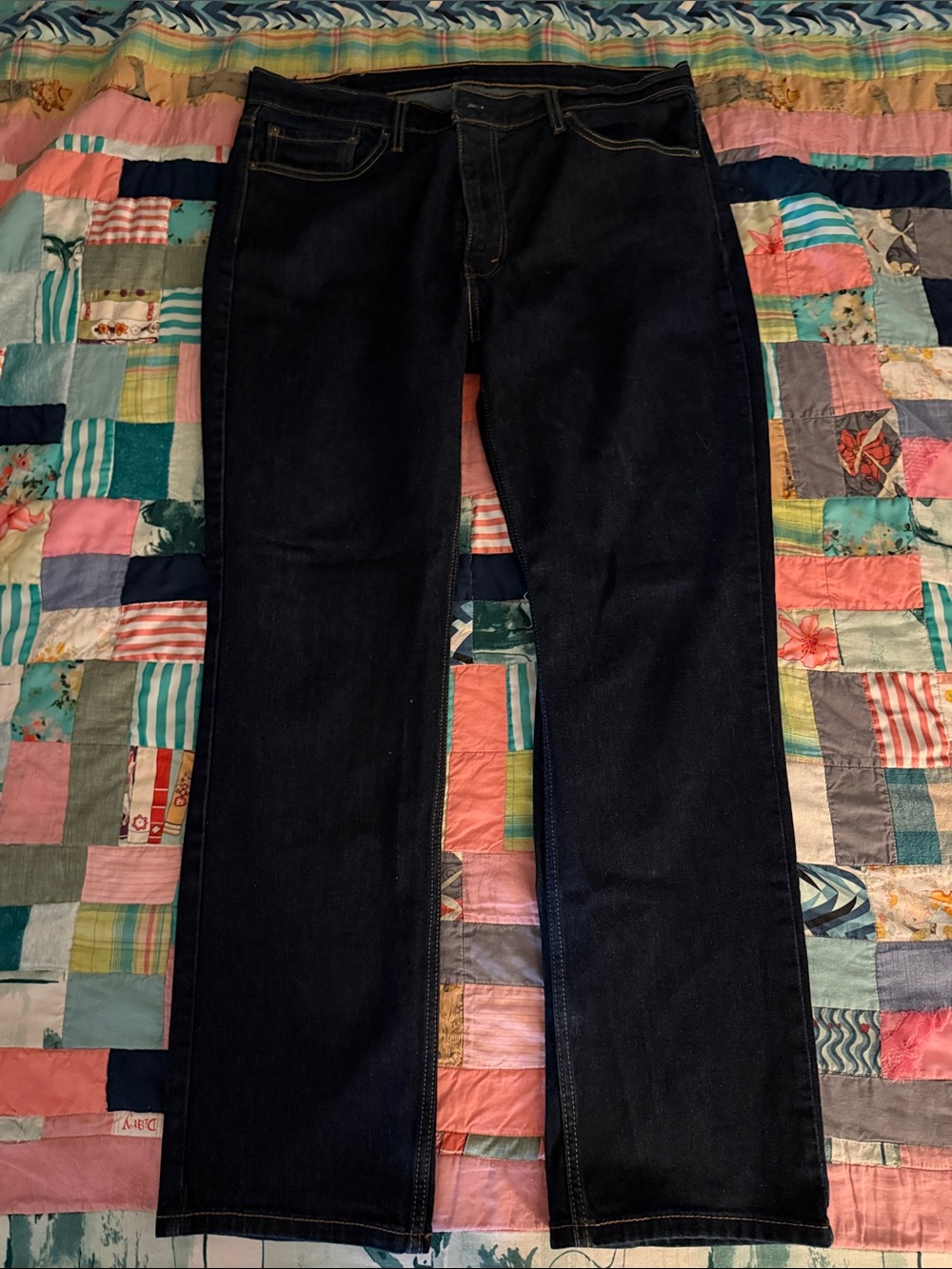 Levi's Dark Blue Straight Jeans